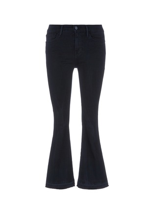 Main View - Click To Enlarge - FRAME - 'Le Crop Bell' letout cuff jeans