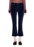 Main View - Click To Enlarge - FRAME - 'Le Crop Mini Boot' velvet cropped pants