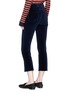 Figure View - Click To Enlarge - FRAME - 'Le Crop Mini Boot' velvet cropped pants