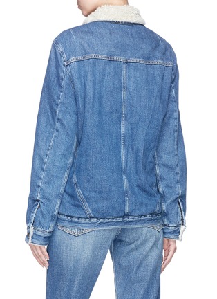 Figure View - Click To Enlarge - FRAME - 'Le Sherpa' faux shearling denim jacket