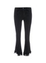 Main View - Click To Enlarge - FRAME - 'Le Crop Mini Boot' angled fringed cuff jeans