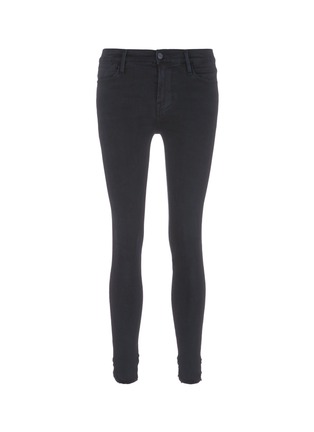 Main View - Click To Enlarge - FRAME - 'Le High Skinny Petal' frayed cuff jeans