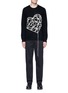 Main View - Click To Enlarge - PORTS 1961 - Heart embroidered wool sweater
