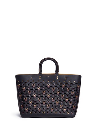 Detail View - Click To Enlarge - COACH - 'Rogue' Coach Link glovetanned leather tote