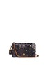 Main View - Click To Enlarge - COACH - 'Dinky' tea rose patch glovetanned leather crossbody bag
