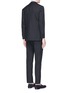 Back View - Click To Enlarge - RING JACKET - 'No. 184A' mélange wool suit