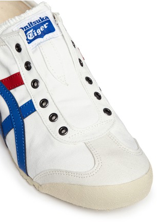 Detail View - Click To Enlarge - ONITSUKA TIGER - 'Mexico 66' canvas slip-on sneakers