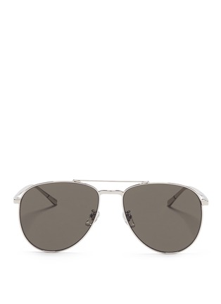 Main View - Click To Enlarge - BLANC & ECLARE - 'Miami Large' metal aviator sunglasses