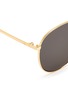 Detail View - Click To Enlarge - BLANC & ECLARE - 'Miami Large' metal aviator sunglasses