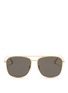 Main View - Click To Enlarge - BLANC & ECLARE - 'Geneva Large' metal aviator sunglasses