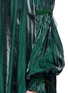 Detail View - Click To Enlarge - ANGEL CHEN - Bubble sleeve ruched charmeuse dress