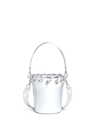 Detail View - Click To Enlarge - ANGEL CHEN - Mini ring mirror bucket bag