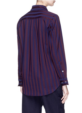 Back View - Click To Enlarge - FFIXXED STUDIOS - Panel overlay stripe shirt