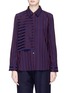 Main View - Click To Enlarge - FFIXXED STUDIOS - Panel overlay stripe shirt
