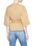 Back View - Click To Enlarge - FFIXXED STUDIOS - 'Joyce' sash waist cotton twill top