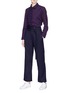Figure View - Click To Enlarge - FFIXXED STUDIOS - Extended belt wool suiting pants