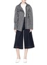 Figure View - Click To Enlarge - FFIXXED STUDIOS - 'Moving' wool blend melton culottes