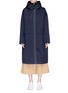 Main View - Click To Enlarge - FFIXXED STUDIOS - Stripe oversized cotton twill hooded coat