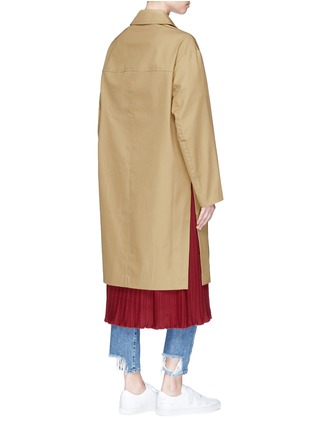 Figure View - Click To Enlarge - FFIXXED STUDIOS - Reversible oversized cotton twill trench coat