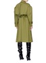 Back View - Click To Enlarge - JINNNN - Puff shoulder twill trench coat