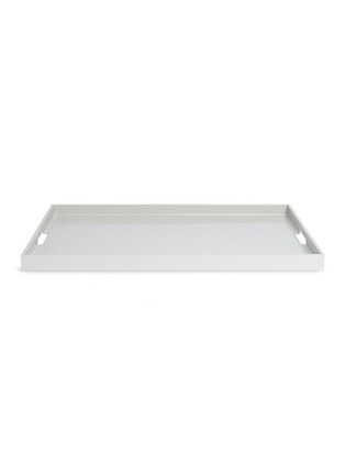 Main View - Click To Enlarge - LANE CRAWFORD - Lacquer large tray – Light Grey