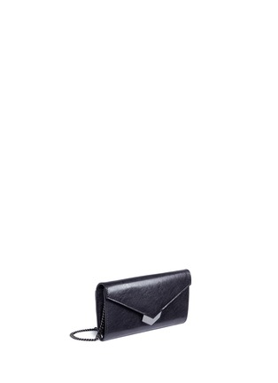 Detail View - Click To Enlarge - JIMMY CHOO - 'Lucile' leather crossbody clutch