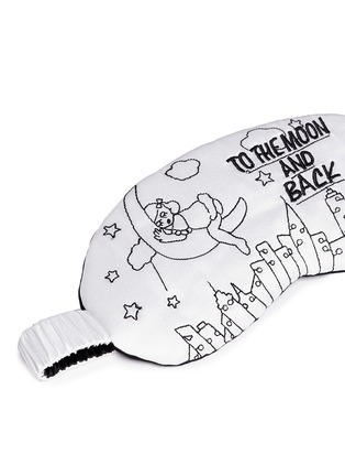 Detail View - Click To Enlarge - 10164 - 'To The Moon' silk charmeuse sleep mask