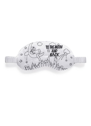 Main View - Click To Enlarge - 10164 - 'To The Moon' silk charmeuse sleep mask