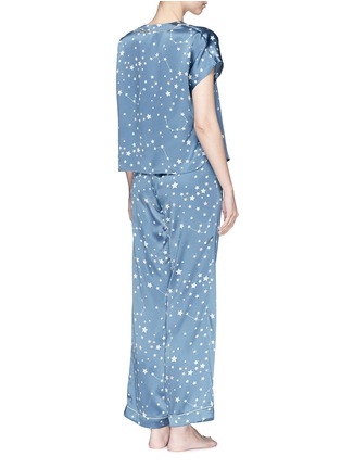 Back View - Click To Enlarge - 10164 - 'Chantal' constellation print silk charmeuse pyjama pants