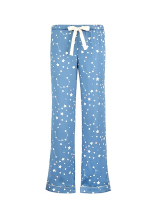 Main View - Click To Enlarge - 10164 - 'Chantal' constellation print silk charmeuse pyjama pants