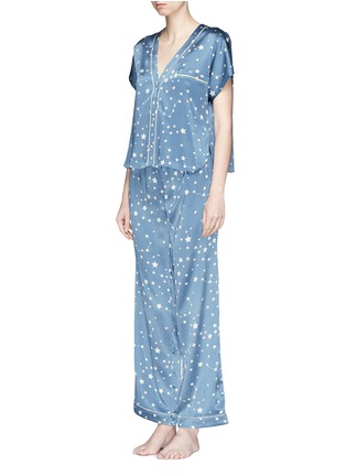 Figure View - Click To Enlarge - 10164 - 'Chantal' constellation print silk charmeuse pyjama pants