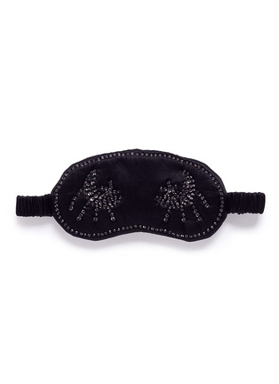 Main View - Click To Enlarge - 10164 - 'Shimmer Moon' silk charmeuse sleep mask