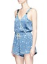 Figure View - Click To Enlarge - 10164 - 'Filippa' constellation print silk charmeuse romper