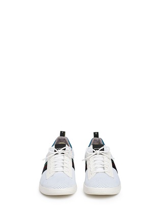Front View - Click To Enlarge - PAUL SMITH - 'Rabknit' webbing stitch mesh sneakers