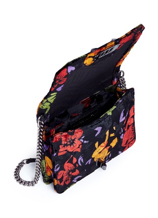  - REBECCA MINKOFF - 'Love' small floral burnout crossbody bag