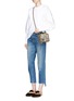 Front View - Click To Enlarge - REBECCA MINKOFF - 'Stargazing' embellished nubuck leather crossbody box bag