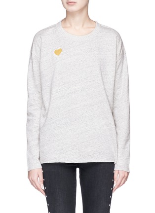Main View - Click To Enlarge - CLOSED - x Jupe by Jackie Heart embroidered sweatshirt