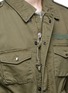 Detail View - Click To Enlarge - 73115 - Pleated ribbon star canvas M-65 field jacket