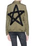 Back View - Click To Enlarge - 73115 - Pleated ribbon star canvas M-65 field jacket