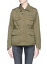 Main View - Click To Enlarge - 73115 - Pleated ribbon star canvas M-65 field jacket
