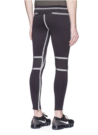 Back View - Click To Enlarge - 73398 - Reflective trim compression performance leggings