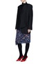 Figure View - Click To Enlarge - BALENCIAGA - Pulled oversized virgin wool suiting jacket