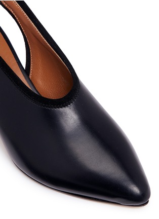 Detail View - Click To Enlarge - ATP ATELIER - 'Davi' choked-up leather slingback pumps