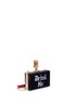 Detail View - Click To Enlarge - CECILIA MA - 'Drink Me' wine cork charm acrylic box clutch