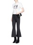 Figure View - Click To Enlarge - CECILIA MA - 'Jay' tuxedo patch acrylic crossbody box clutch