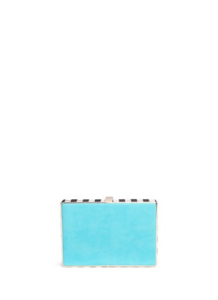Detail View - Click To Enlarge - CECILIA MA - 'Romance' movie patch leather crossbody box clutch