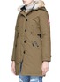 Front View - Click To Enlarge - CANADA GOOSE - 'KENSINGTON' COYOTE FUR HOOD DOWN PARKA