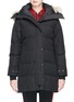 Main View - Click To Enlarge - CANADA GOOSE - 'SHELBURNE' COYOTE FUR TRIM DOWN PADDED PARKA