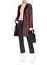 Figure View - Click To Enlarge - YVES SALOMON - Lambskin leather coat