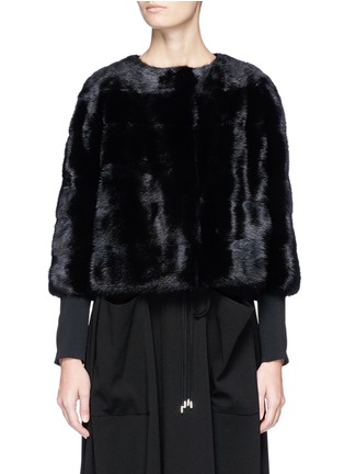 Main View - Click To Enlarge - YVES SALOMON - Cropped mink fur jacket